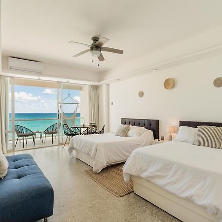 *Turquoise Escape- Beachfront Studio By Casa Paraiso* Cancun Dış mekan fotoğraf